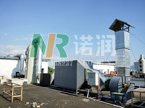 喷淋塔加活性炭废气治理